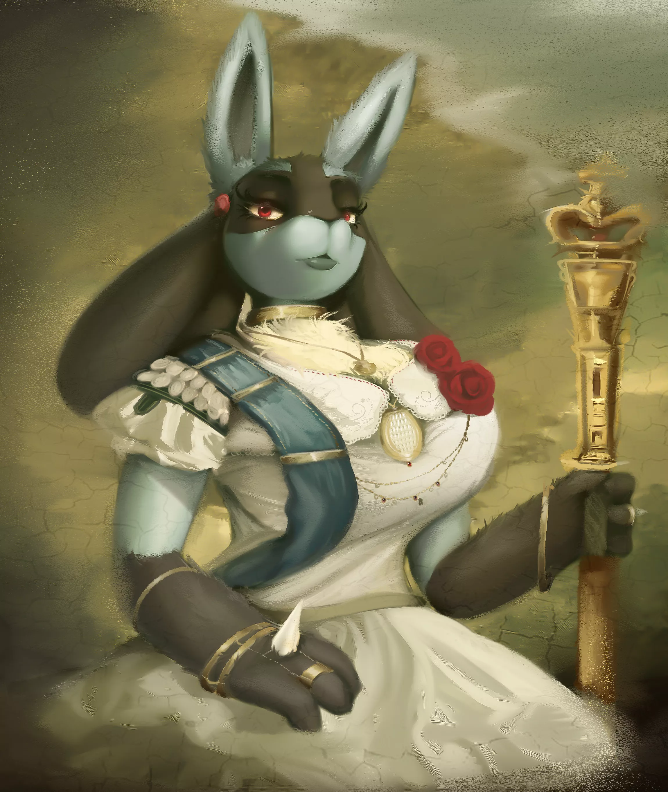 Neo-Classical lucario portrait cus I just felt like it!! (art by me)