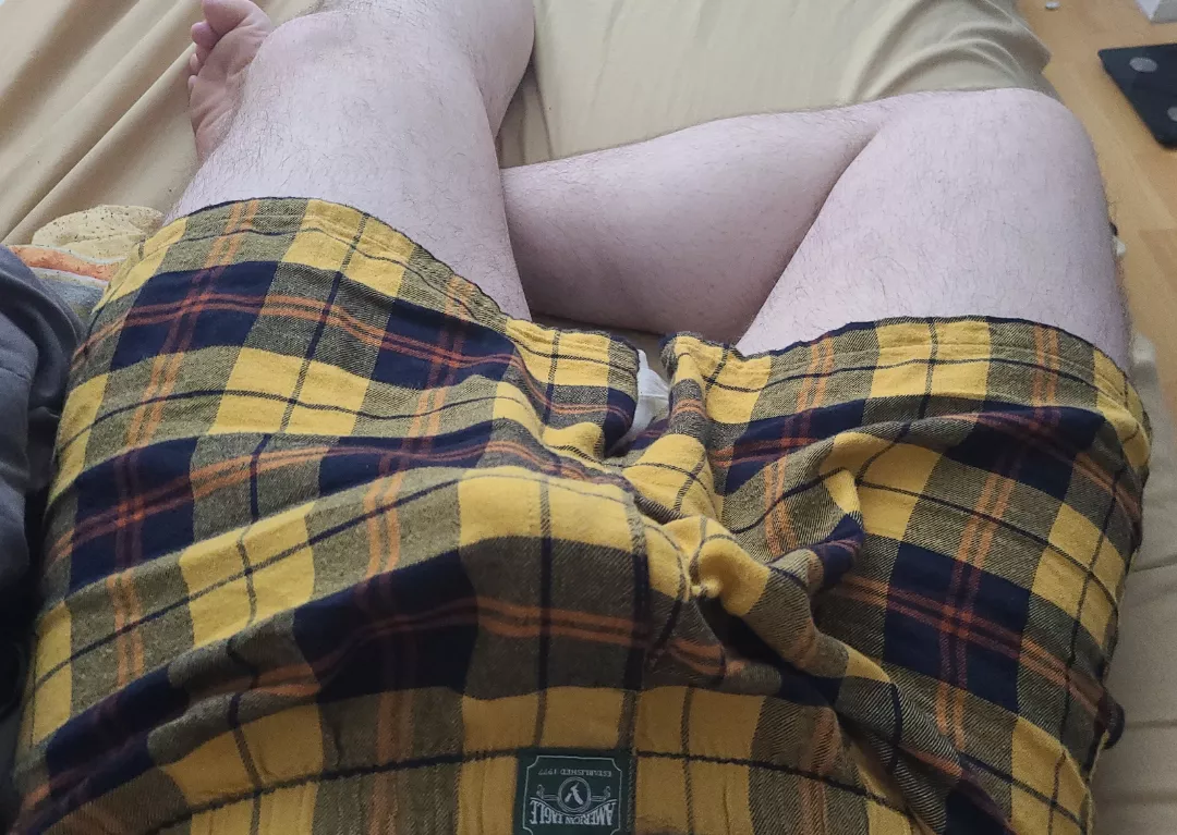 New yellow plaid boxers, hope you guys enjoy them as much as I do