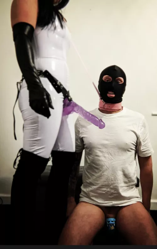 On your knees slut....