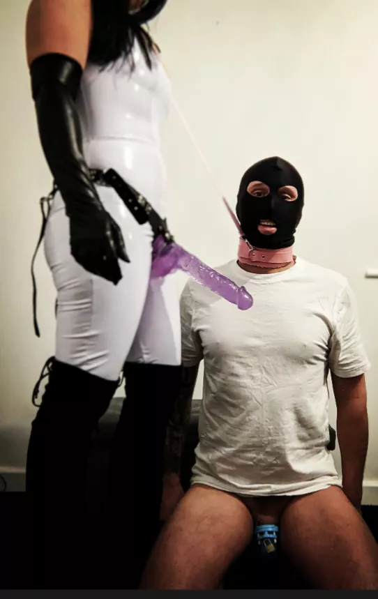 On your knees slut....