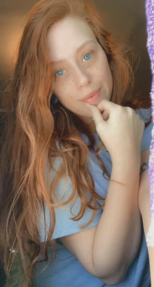 redhead with a bedhead 😛 🥰