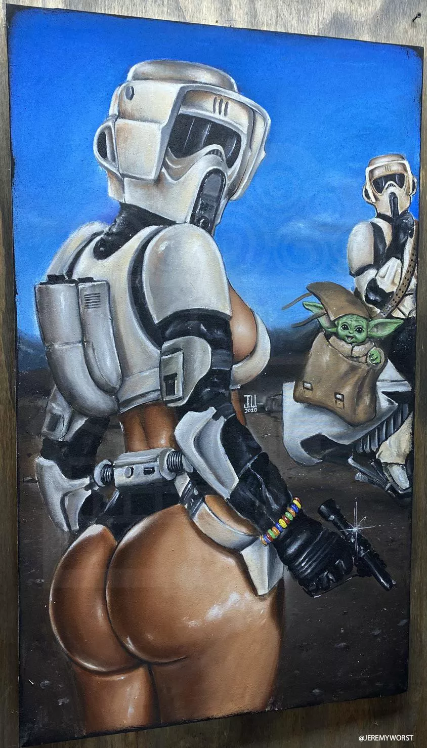 Scout Troopers ,Acrylics (Jeremy Worst )