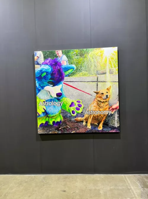 Someone painted this for the Singapore Art Week 2023 exhibition (Unable to find artist, do tell me in replies if you know!)