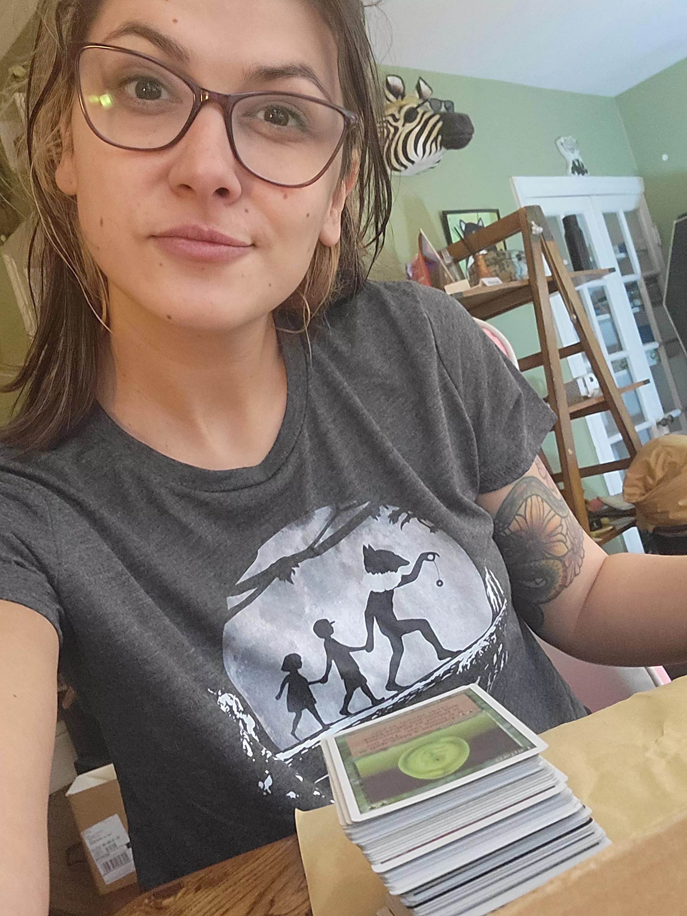 Taking this group literally - just me sorting my vintage MTG cards