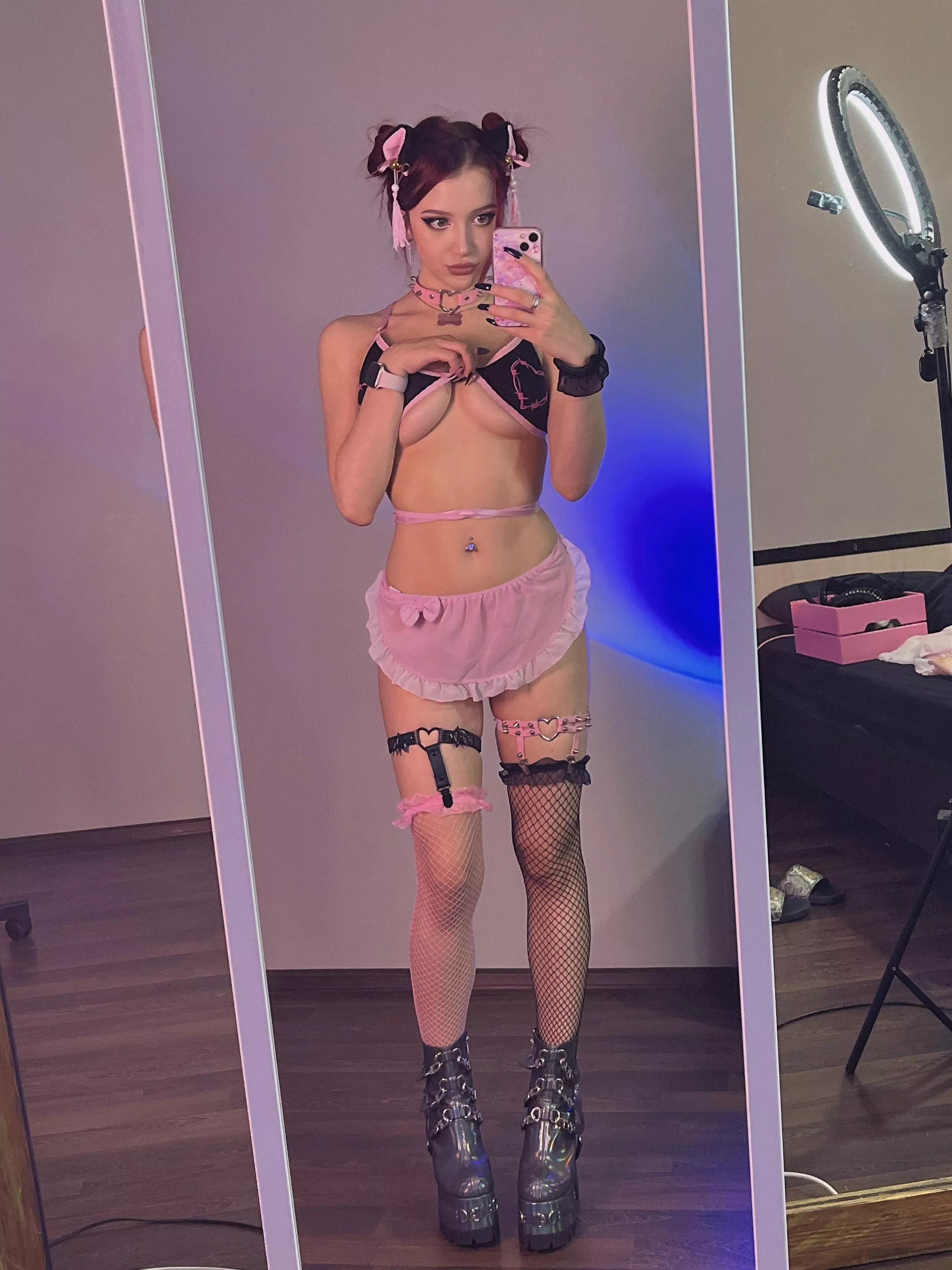 this kitten needs you to rub her tummy