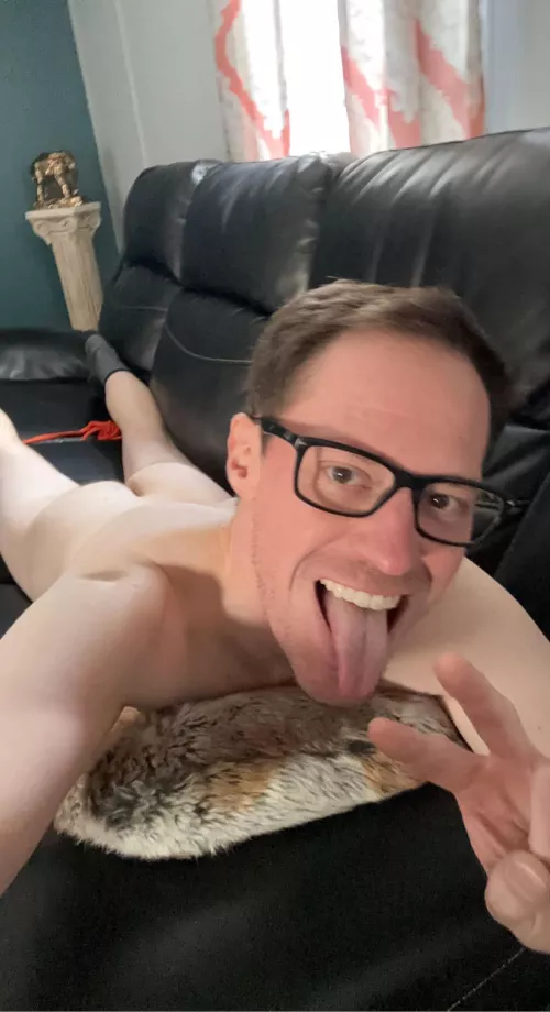 Tongue out, butt out