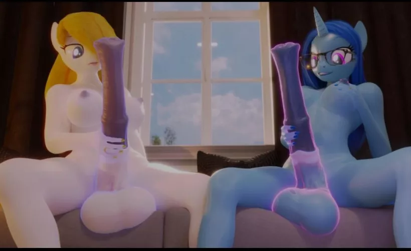 Two friends hanging out (rinnylewds)