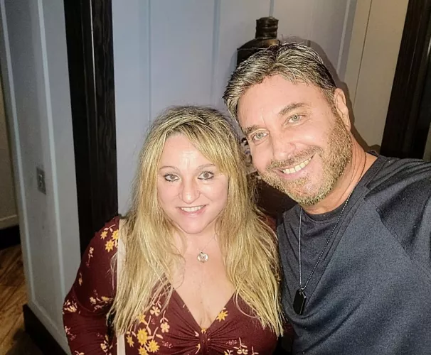 Us leaving the bar and heading to my visiting friends hotel room. 30 minutes after this pic was taken my friends cock was deep inside her while I watched. Anyone have questions about that night? Ask away 😎🔥