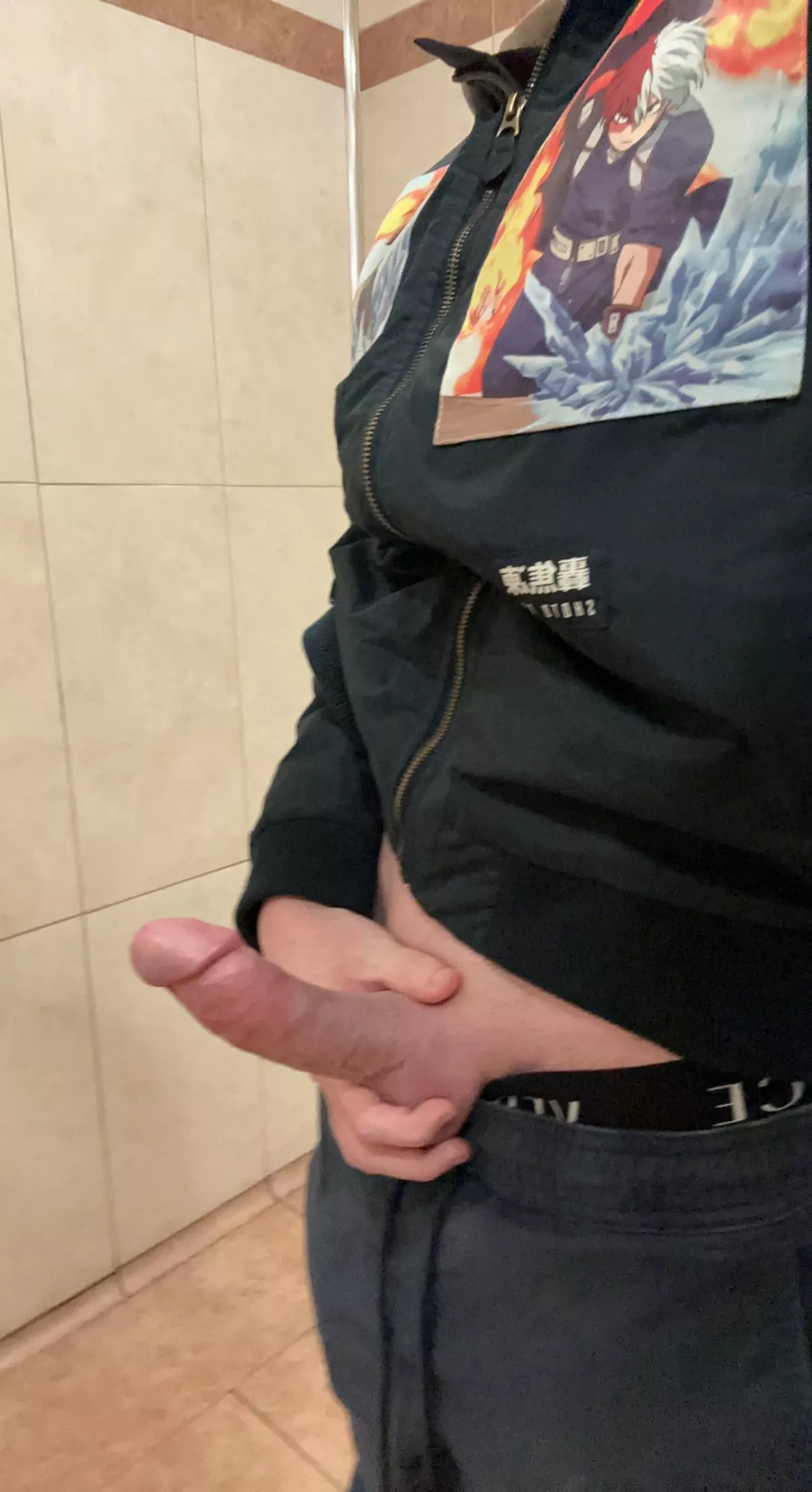 Who wants to whip their cock out in the restroom and jerk off with me?