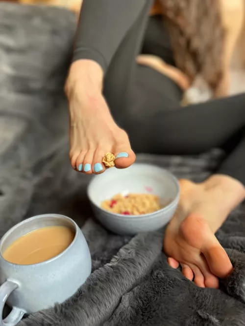 Will you let me feed you with my feet?