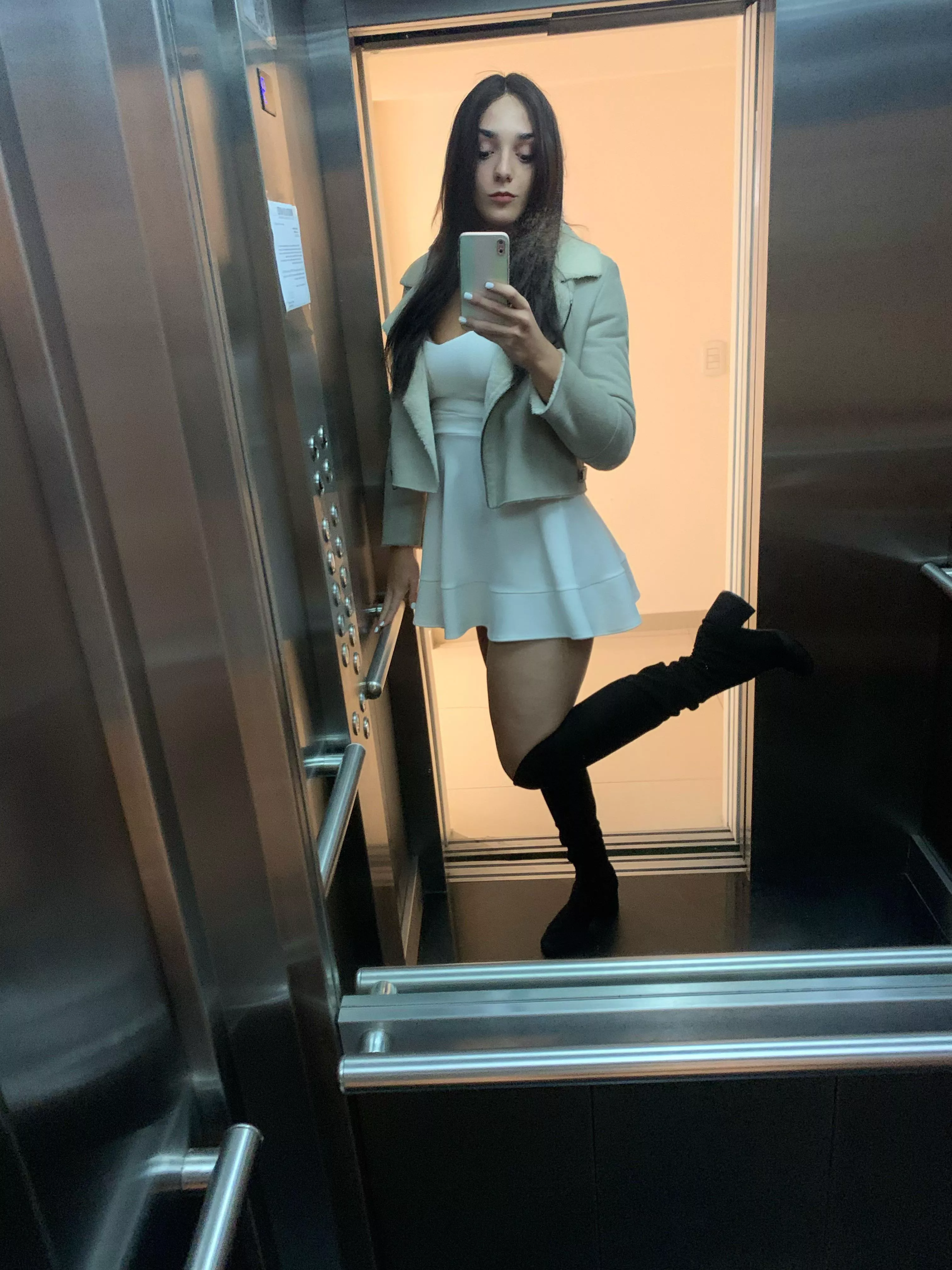 Would you like to see under my skirt?😏