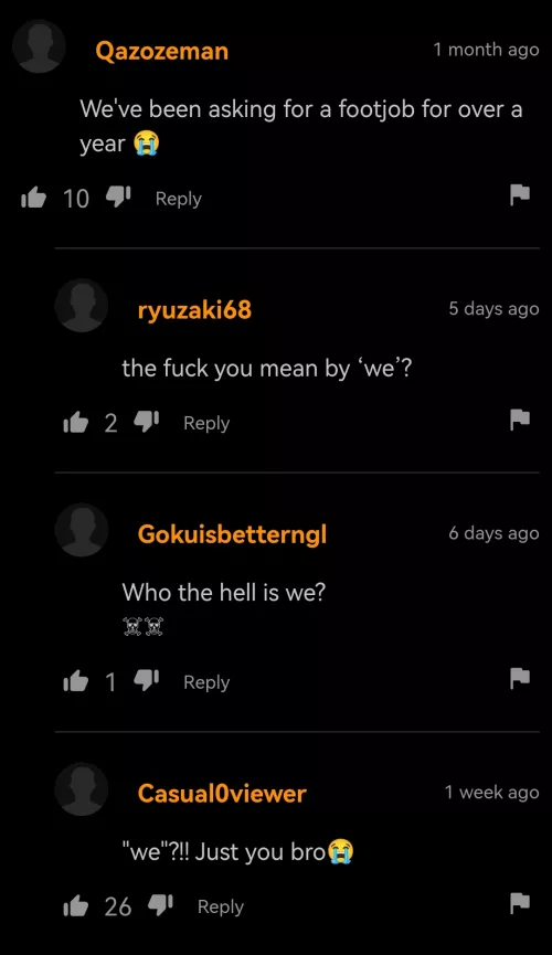 yeah no, I think it's just you pal