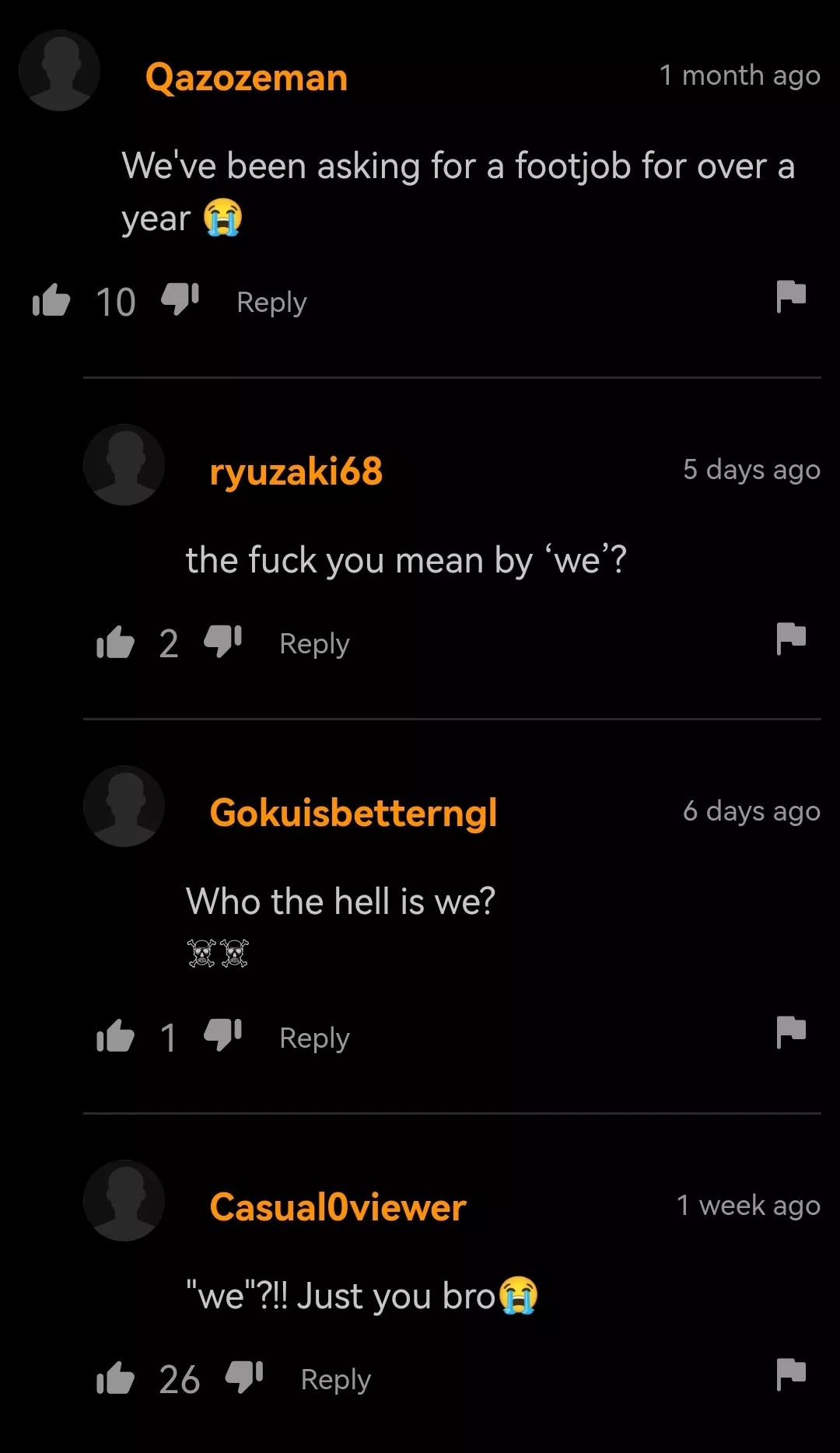 yeah no, I think it's just you pal