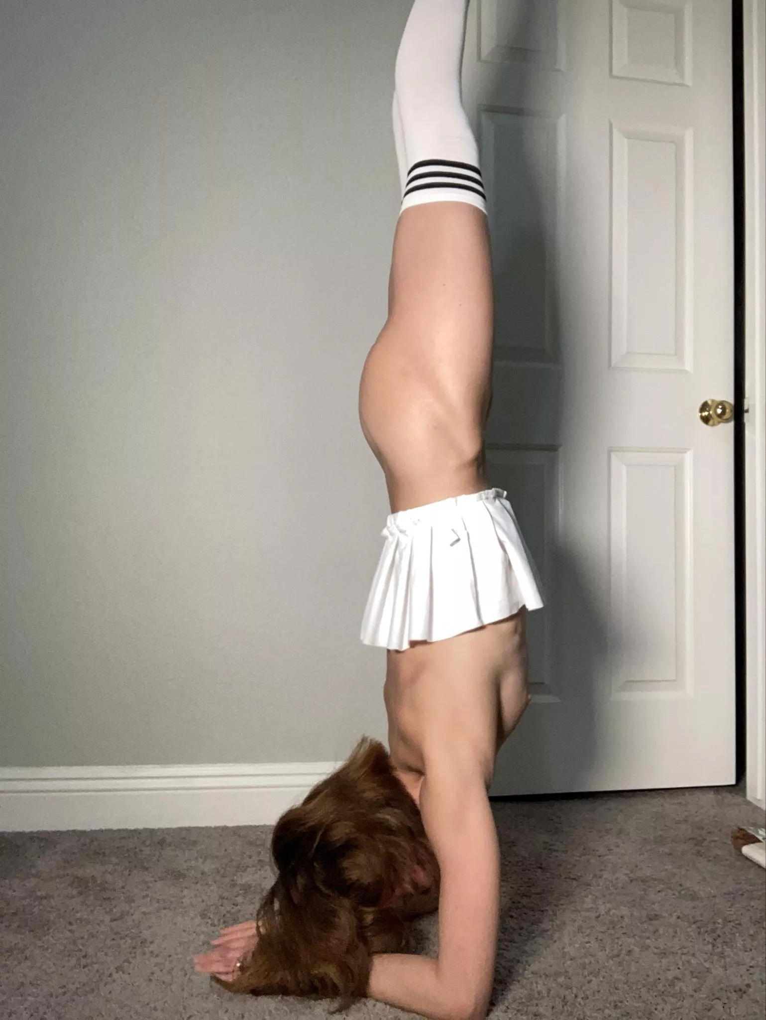 Yoga with a cute outfit!