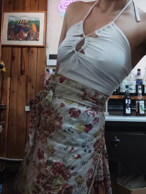 45 outside and 70 behind the machine today, think customers will notice?? [f]