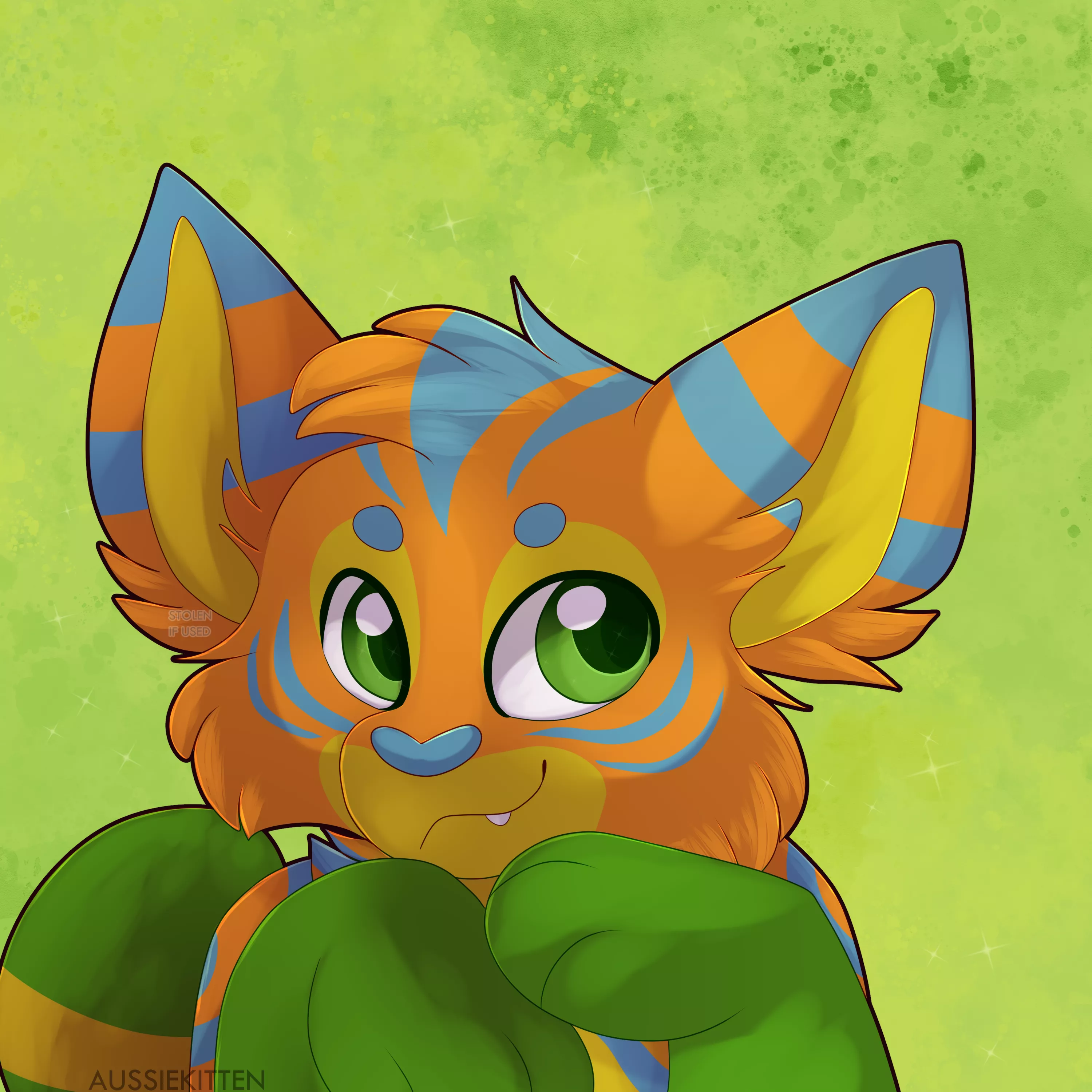 A Floofy catto! ✨🐱| [Art by me @aussie_kitten | Comm for @UmaiWhoKnowsWhy]