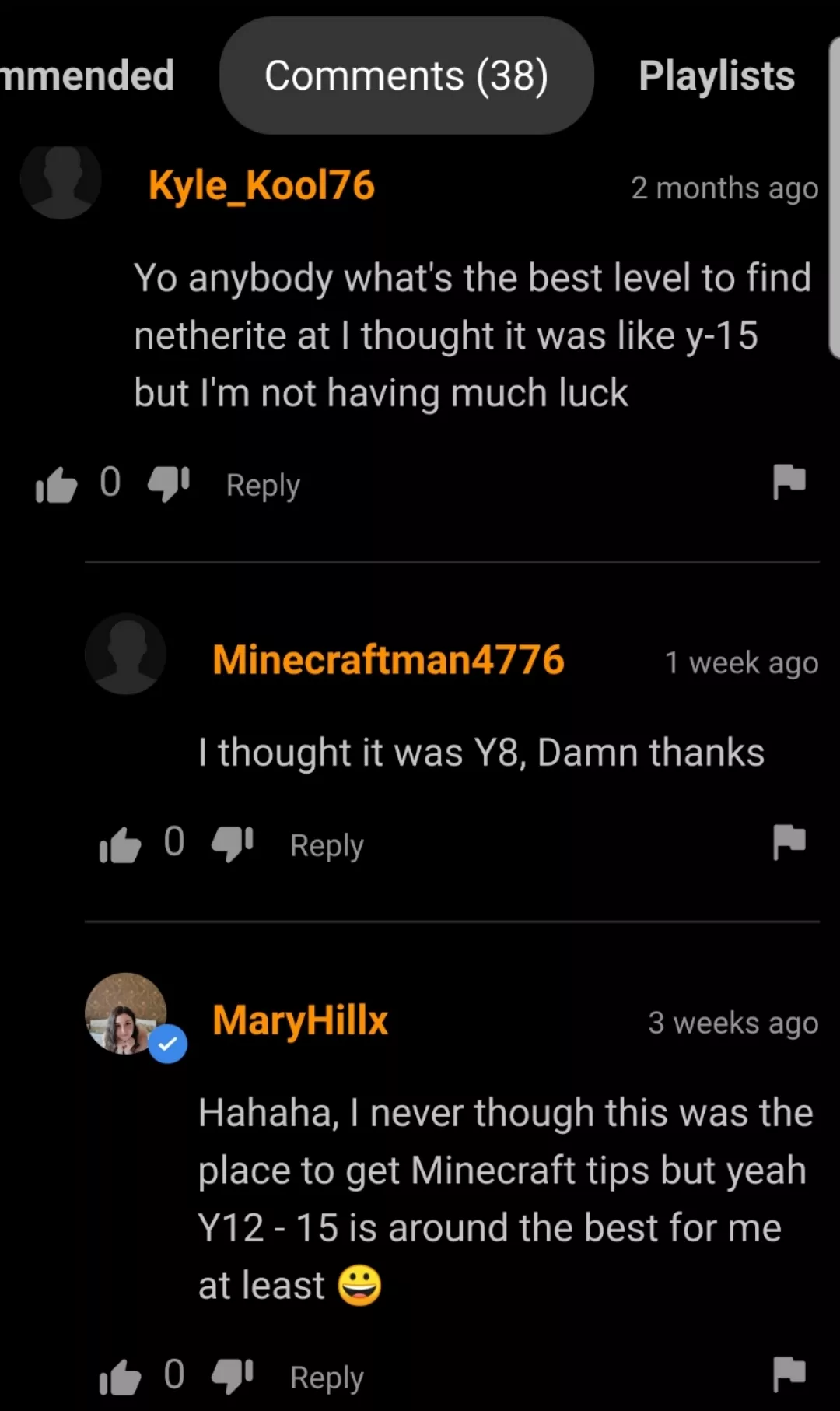 Actress gives minecraft advice on their video lmao.