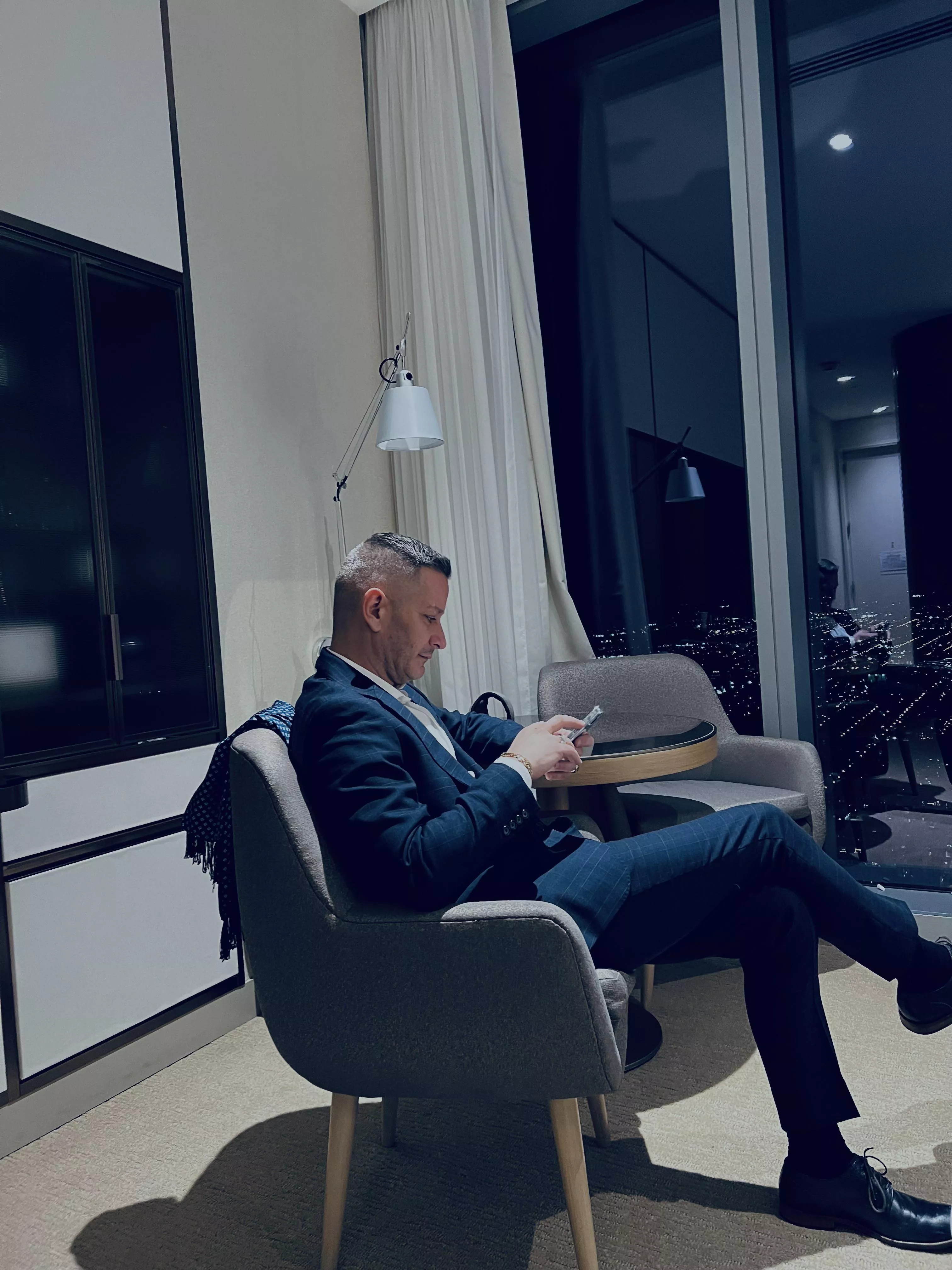 Back from meetings.. anyone want to help me off with this suit?