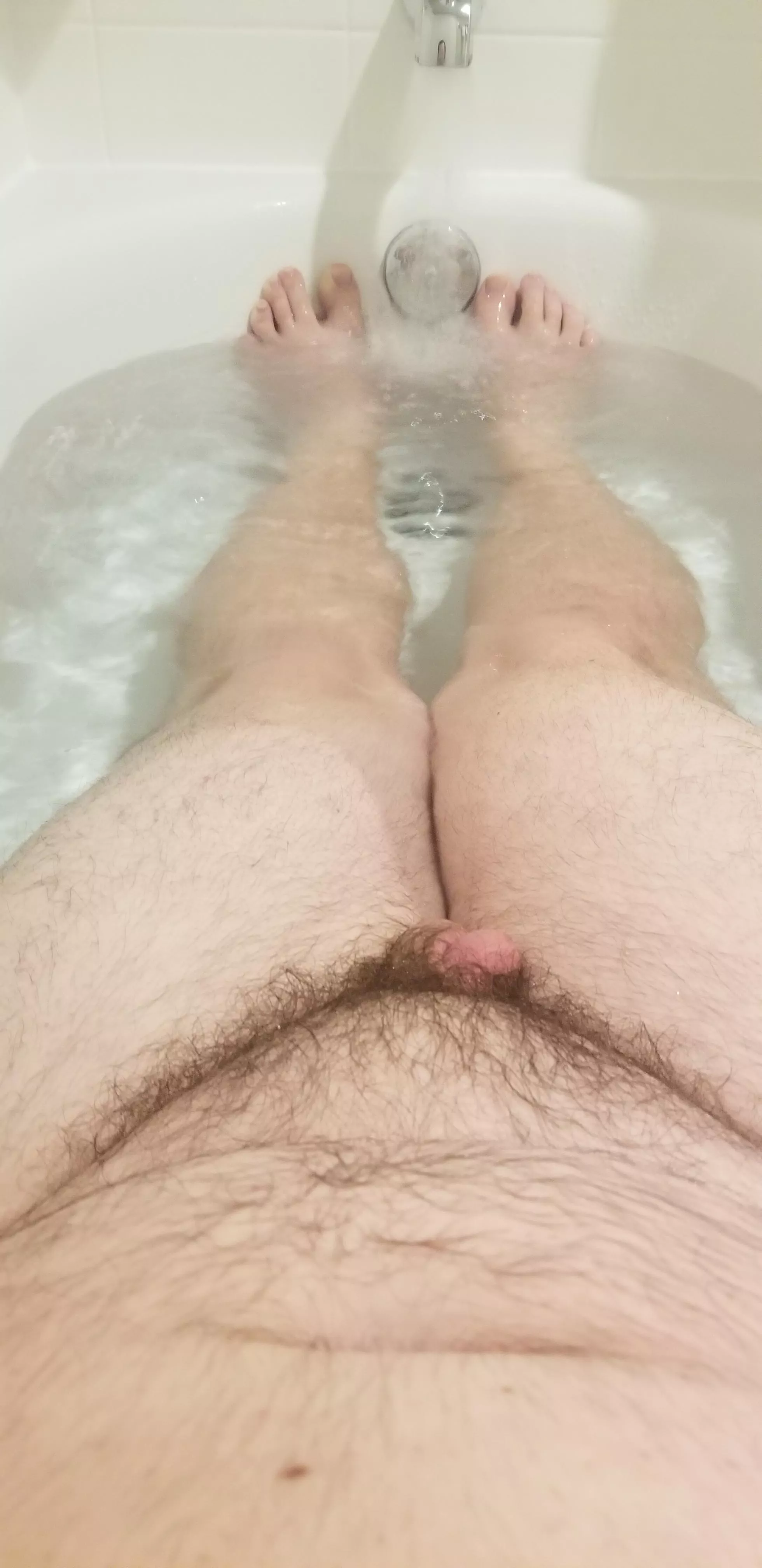 chilling in the tub is a treat 😊