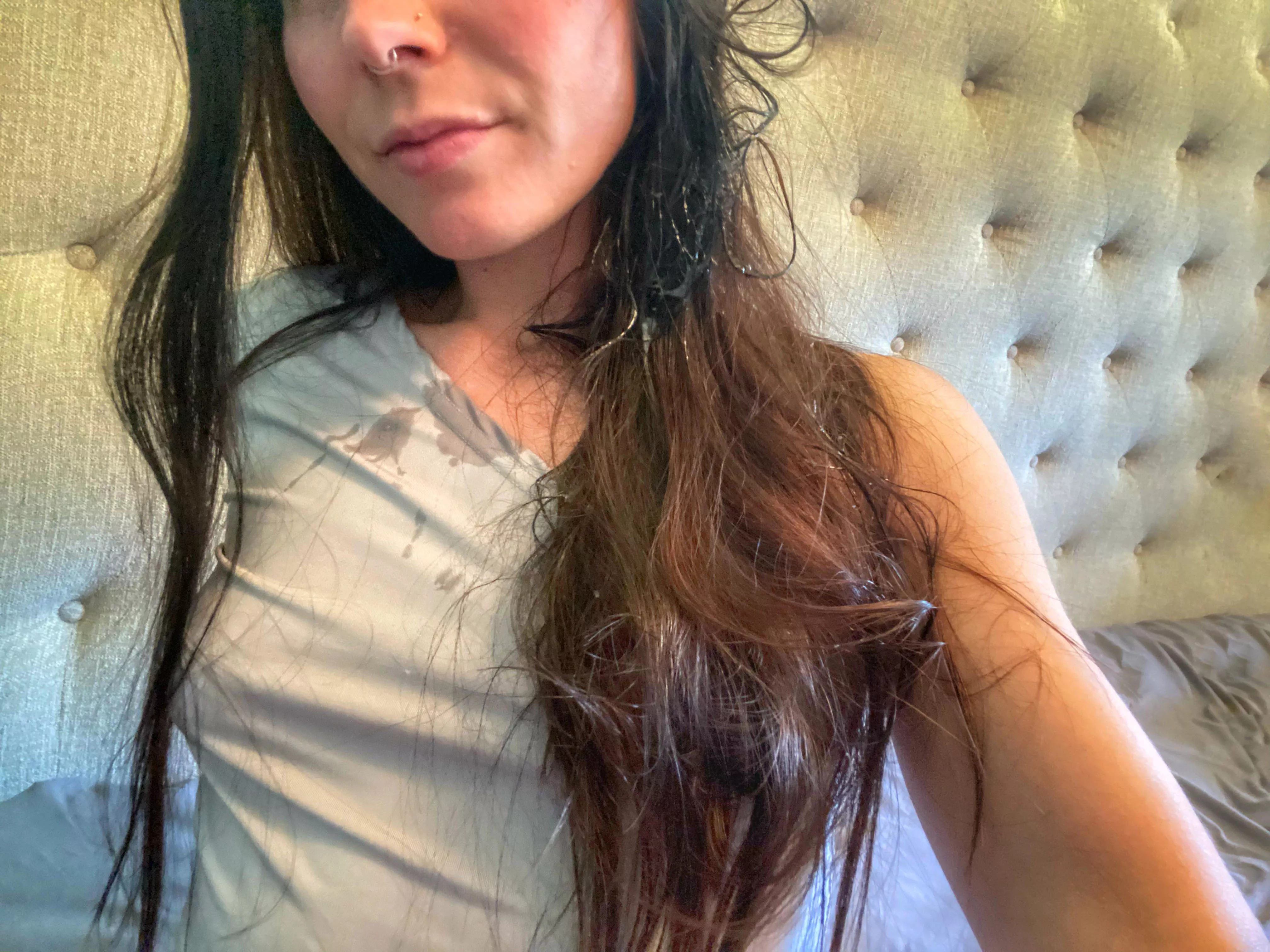 Cum in hair doesn’t brush out easy! (f) OC