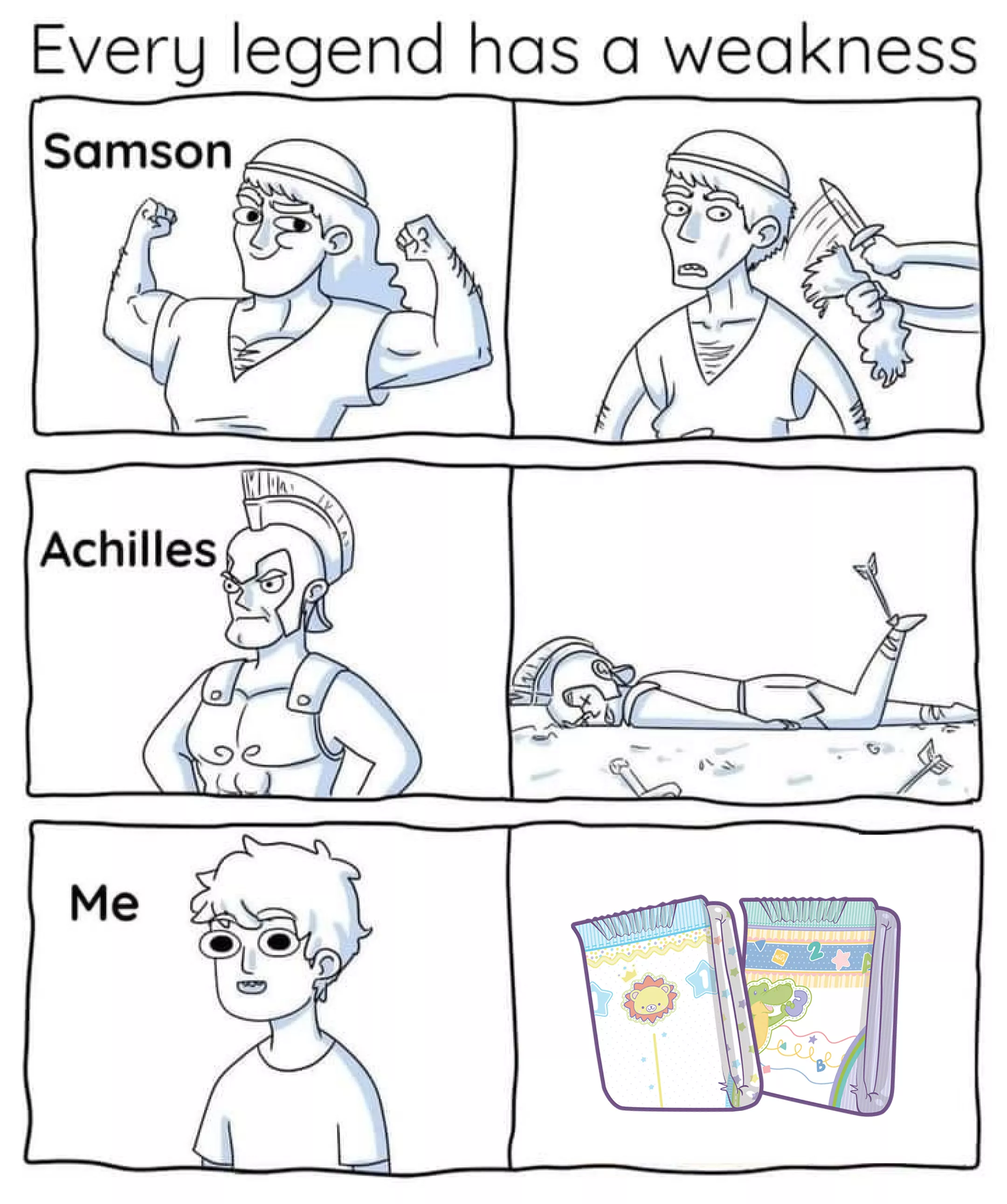 Every legend has a weakness