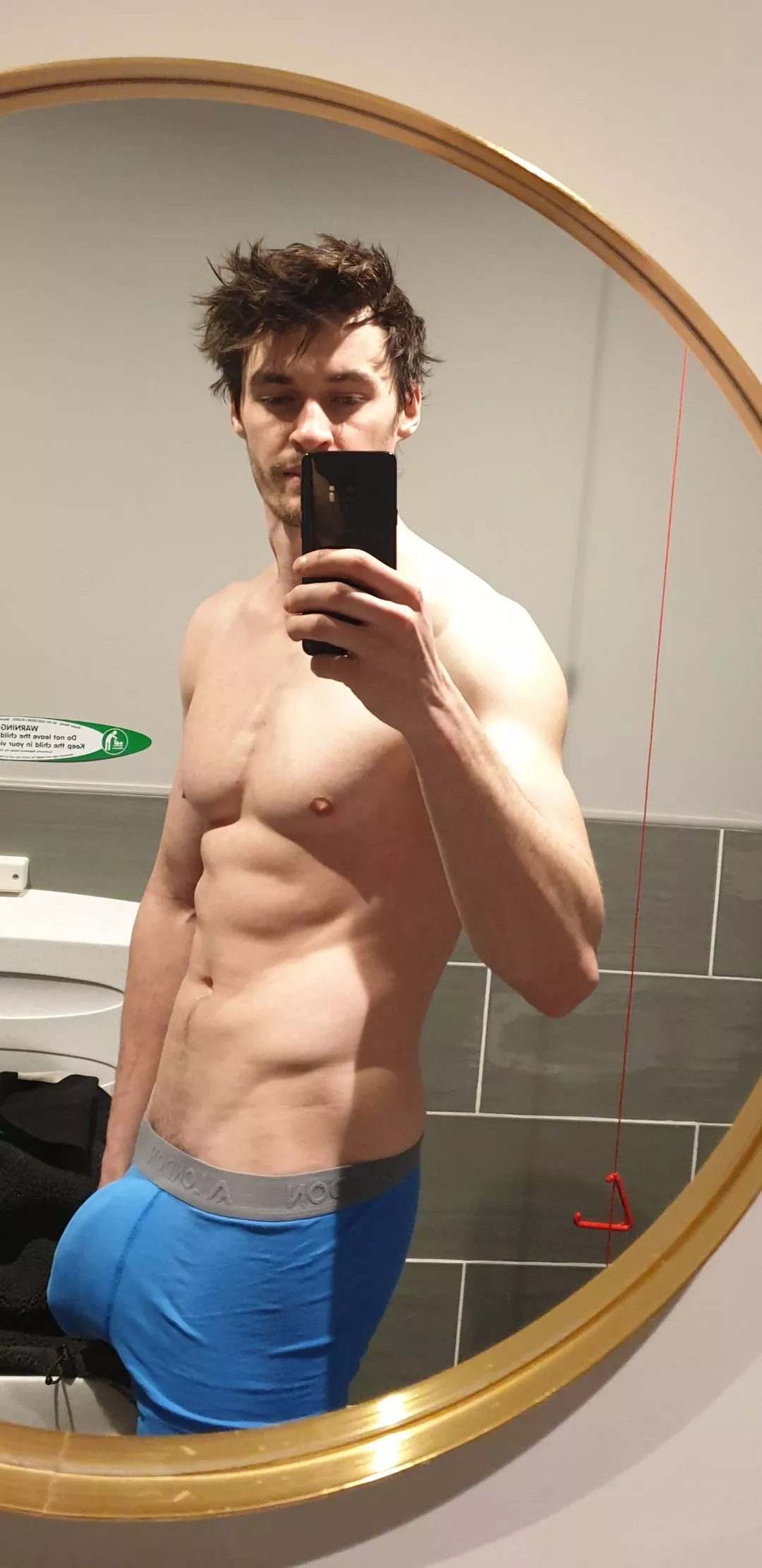 Getting changed ready for the gym