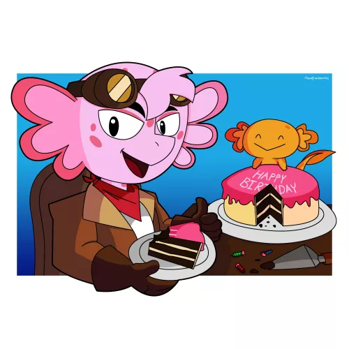 Hello guys, today is my birthday 😬 (art by me)