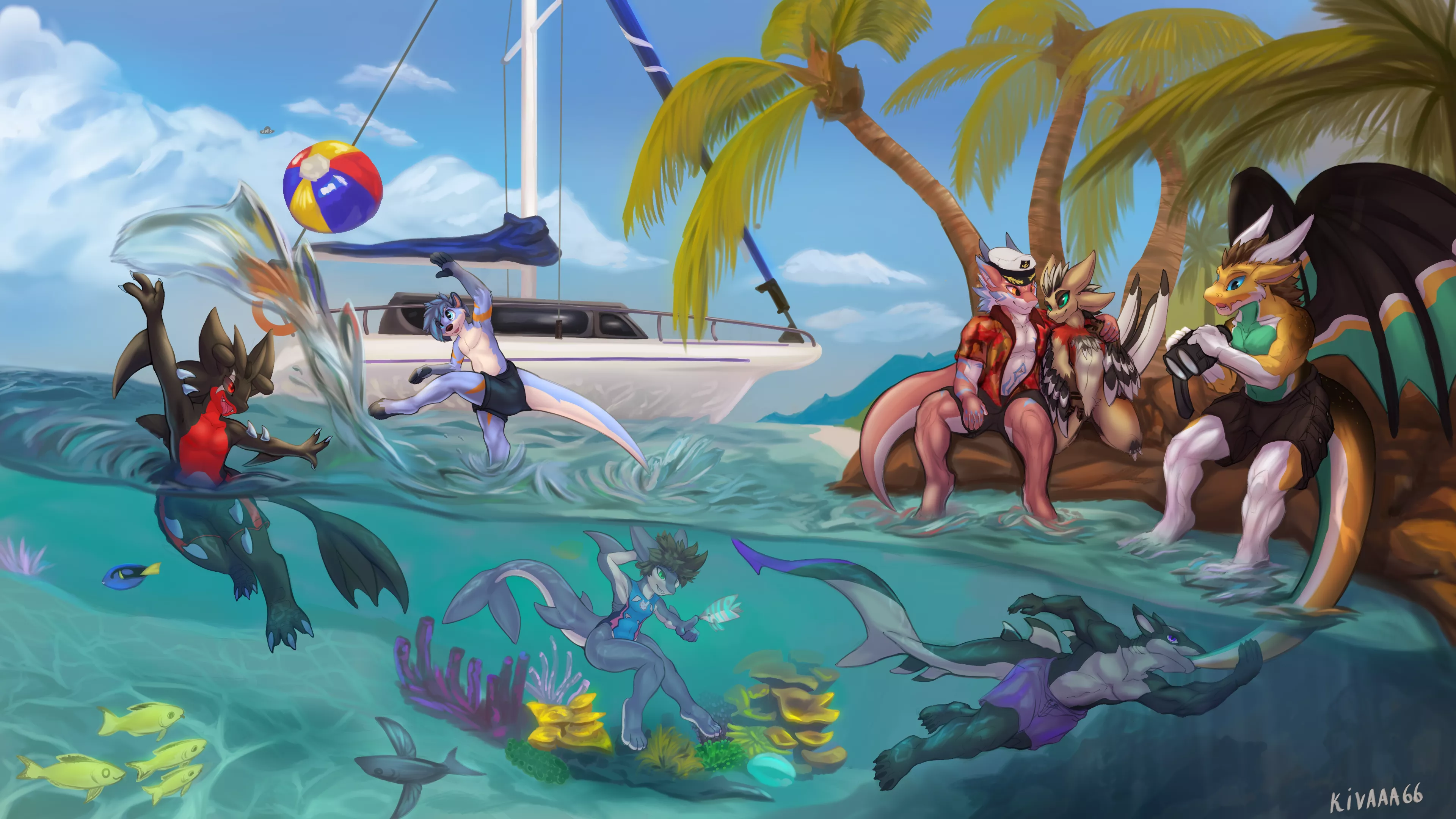 I wanted to draw water in a piece for so long