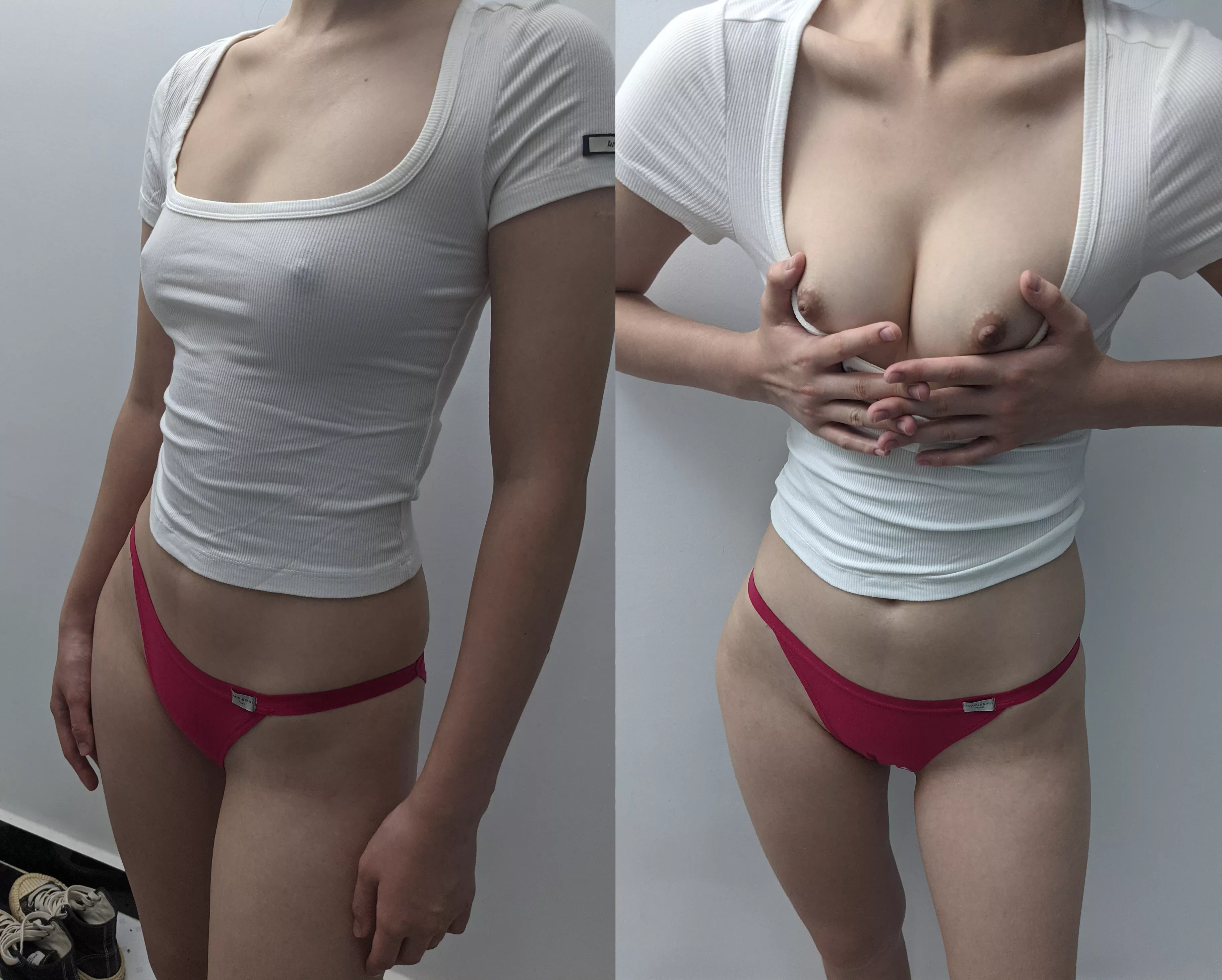 I'm Japanese so my boobs aren't that big, but I really want to try titty fucking...