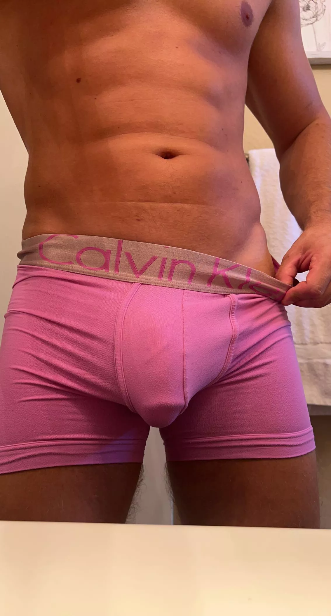 Love my pink Calvin’s