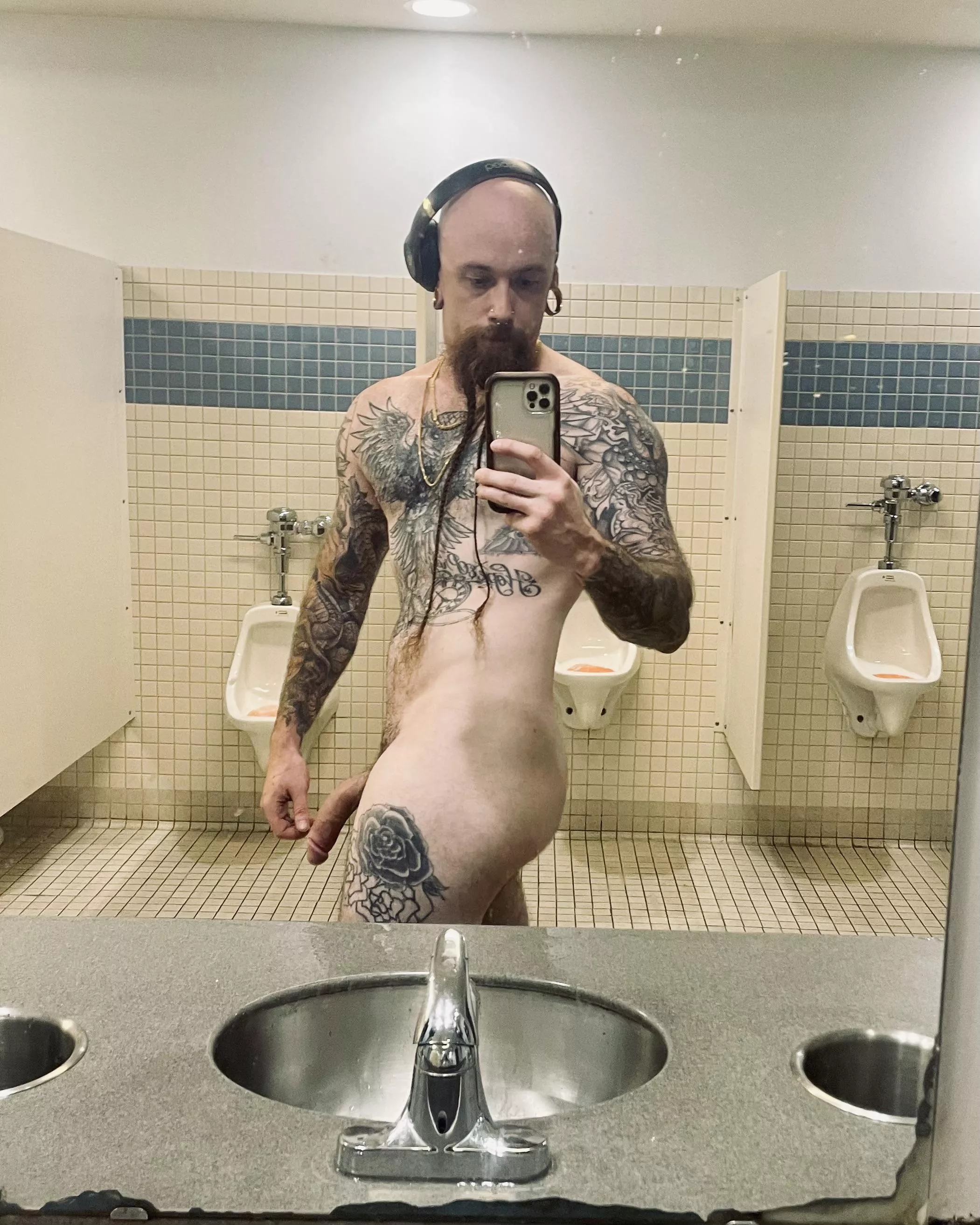 [m] in the gym locker room