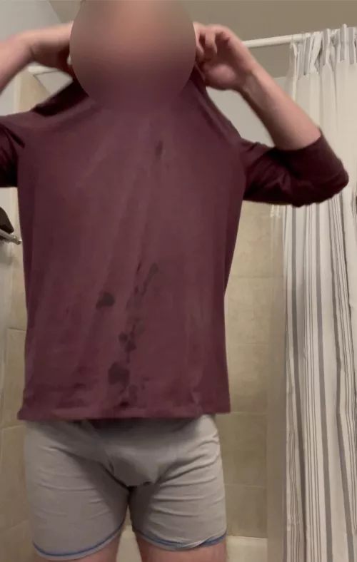 Made a mess beforehand so I had to get clean