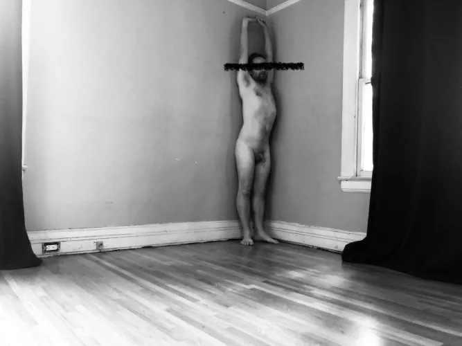 Mountain pose on moving day.