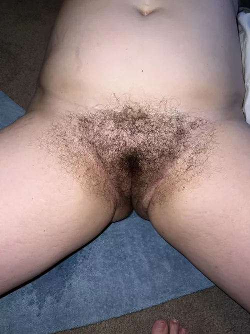 My 40 year old Canadian milf’s bush after a Sunday afternoon squirt.