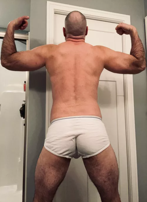 My rear in briefs