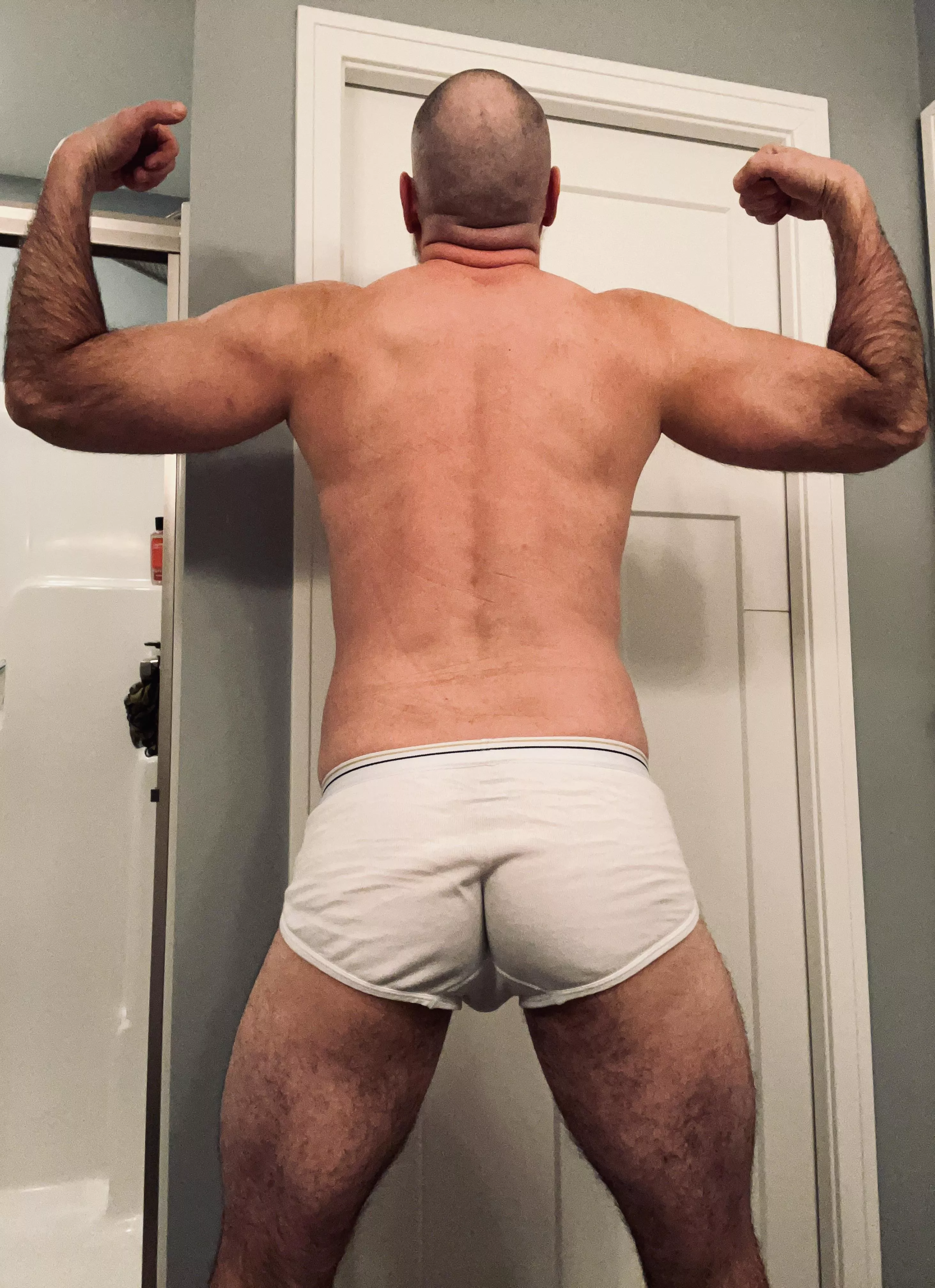 My rear in briefs