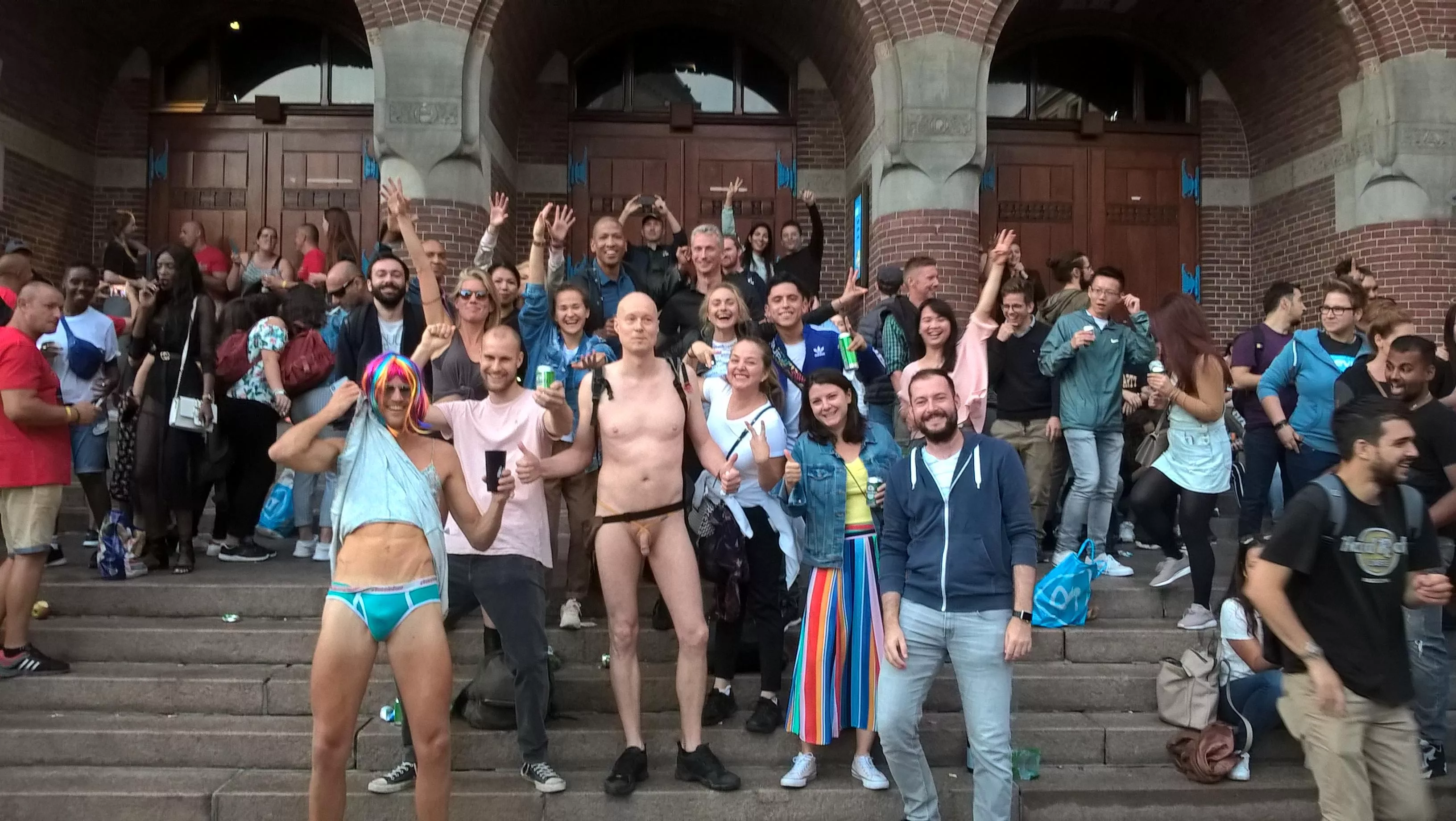 Myself nude in public at Pride Amsterdam!