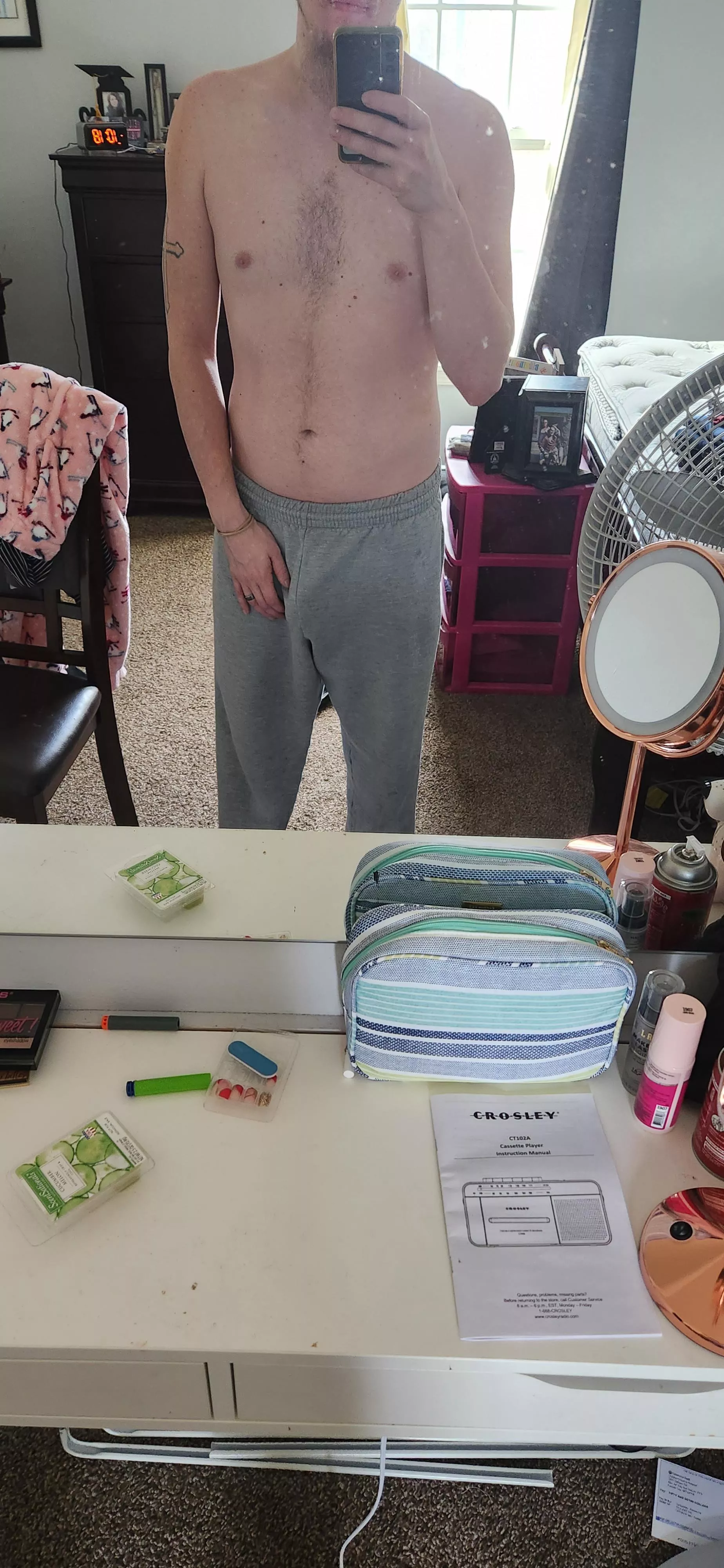 not that great at the sweatpants thing