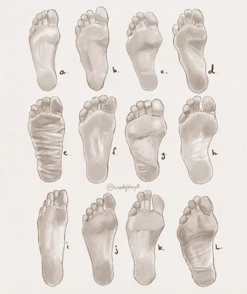 Question: Which type feet do you have? And which of these are your favorite? 😋