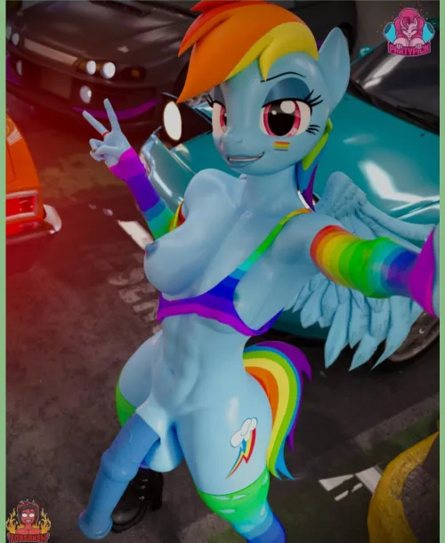 Rainbow dash sending a sexy snap (artist: forsaken)