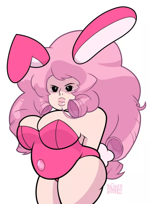 Rose Quartz as a Bunny Girl by Me