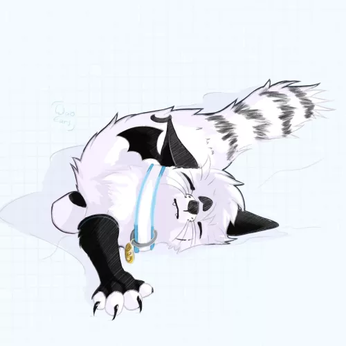 Snow Fox bing chilling in the snow (Art by me)