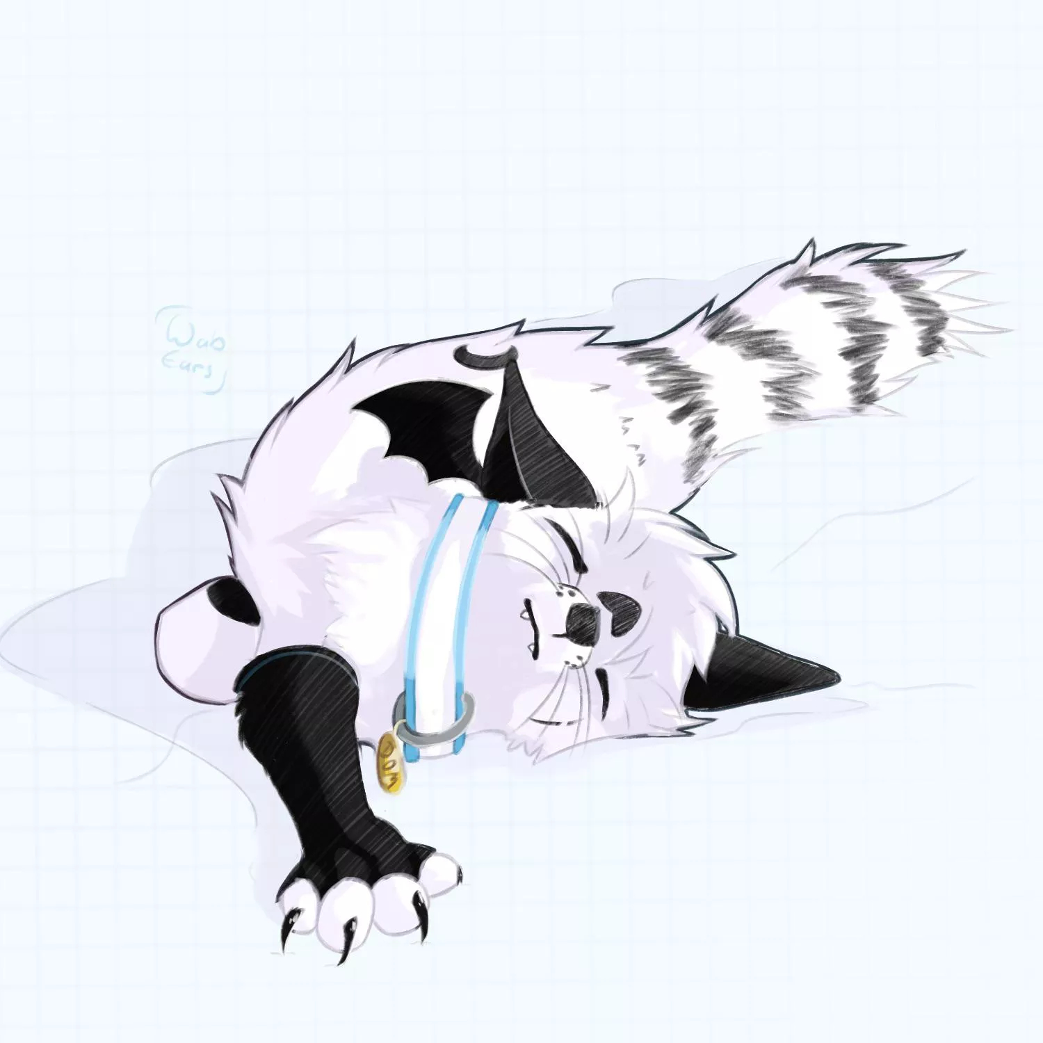 Snow Fox bing chilling in the snow (Art by me)