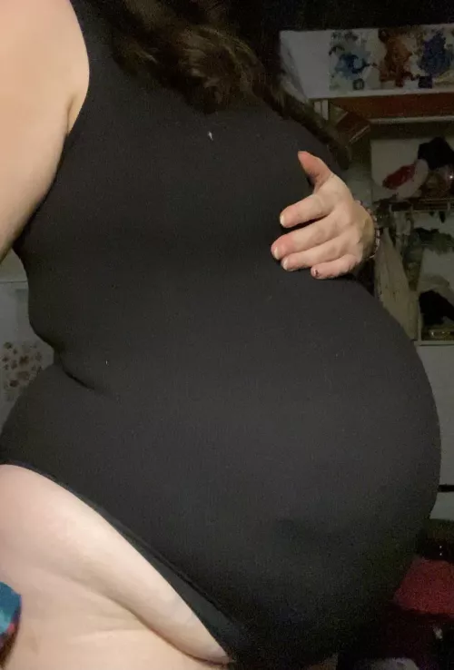 So I got an inflatable fake belly and I’m in love with it.