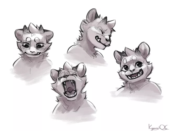 Some expression sketchies (@KyomiQC on Twitter)