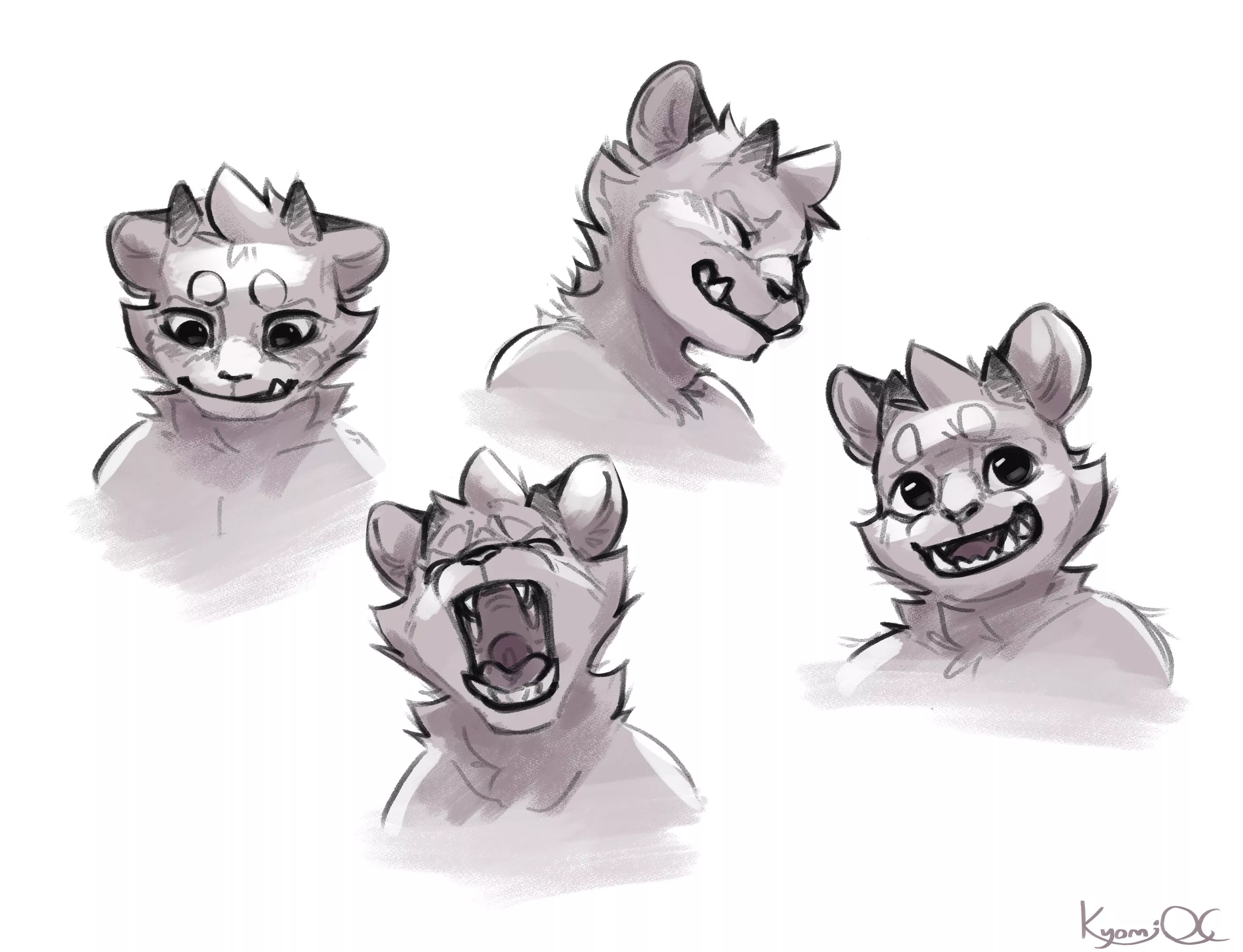 Some expression sketchies (@KyomiQC on Twitter)