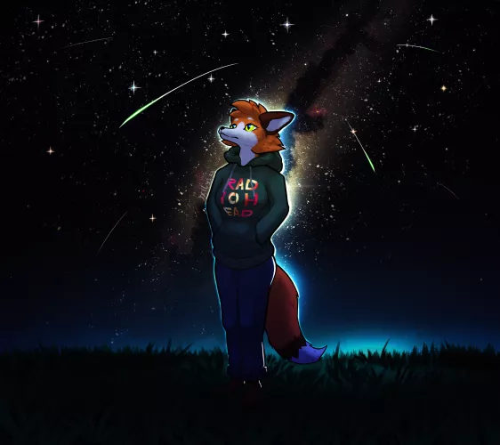 Stargazing (art by me)