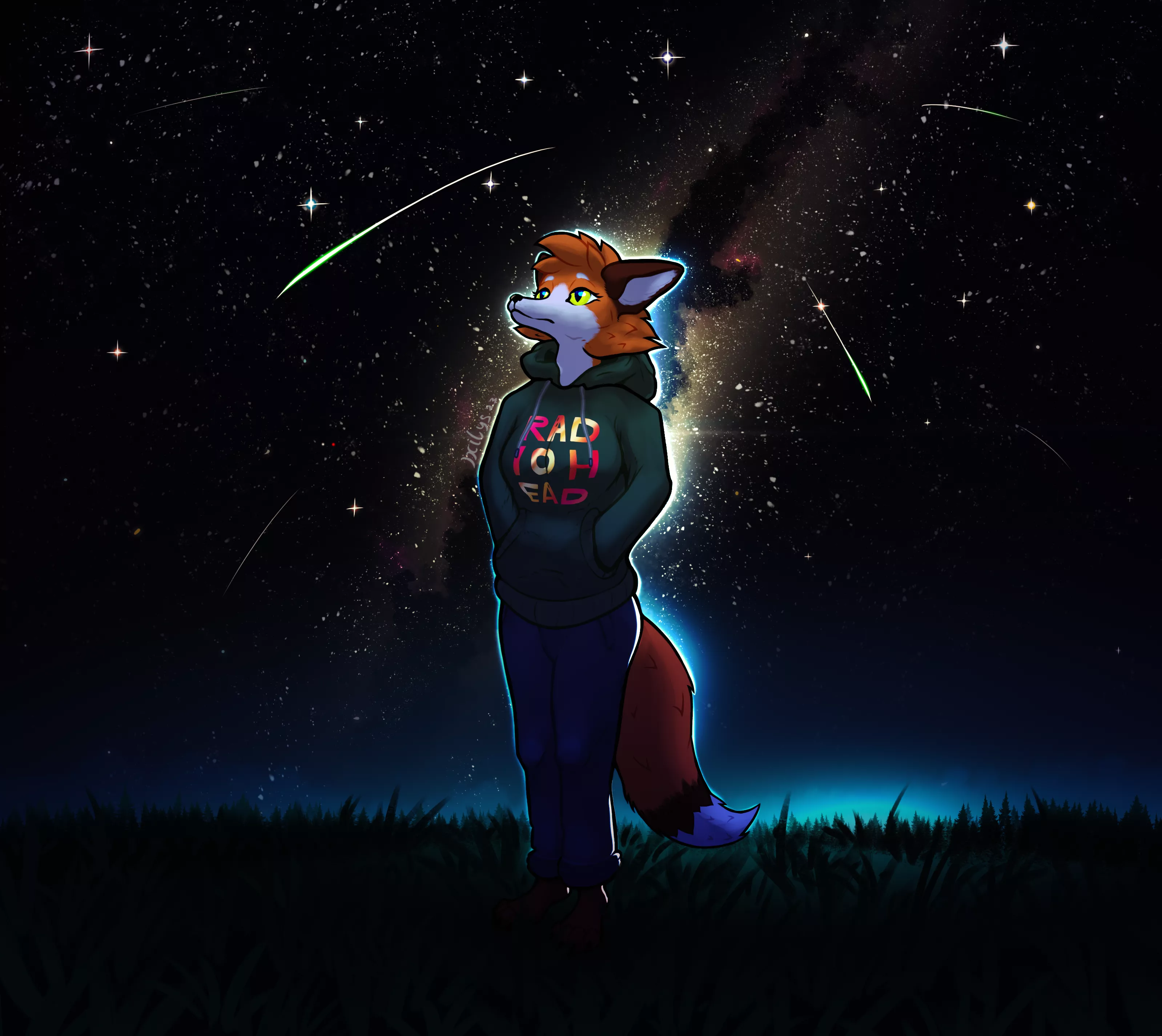 Stargazing (art by me)