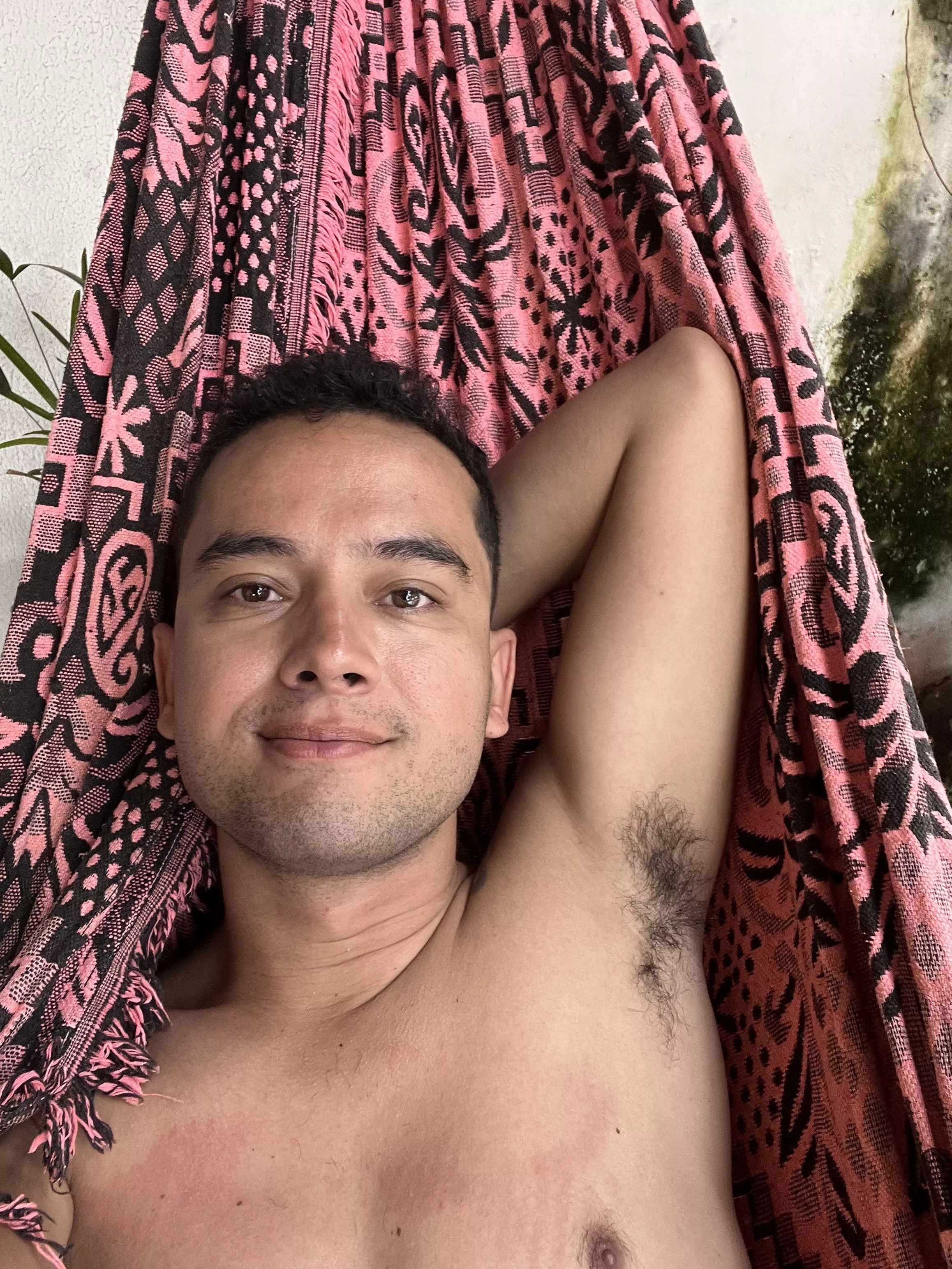 Swinging in the backyard