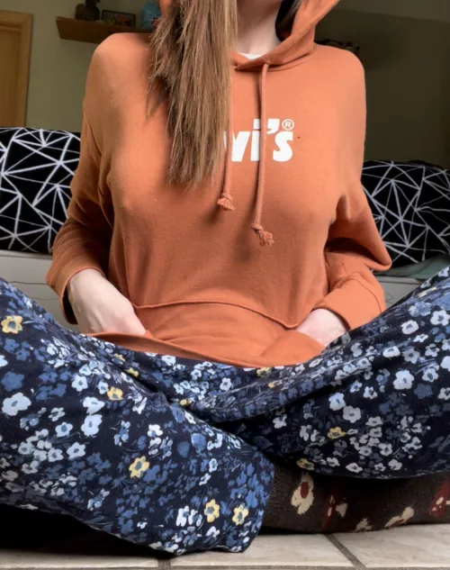 Through a hoodie even